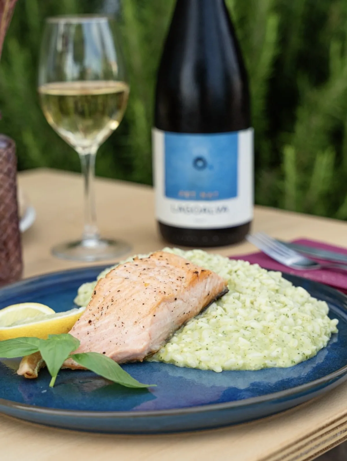 Salmão com risotto — Menu de Verão 2025 — edição anterior